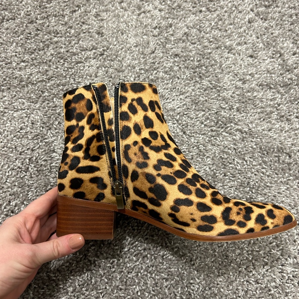 J Crew Cheetah Booties